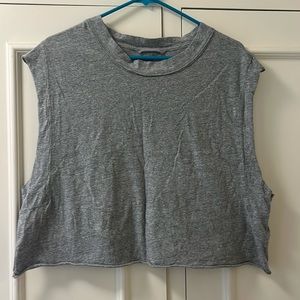 Free people movement cropped / oversized muscle tee